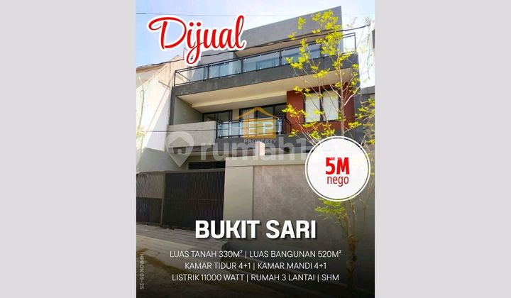Dijual Rumah Bangunan Baru Dengan View Istimewa Di Bukitsari 1
