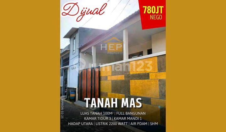 New Fresh House in the Central Housing of Semarang City. New House in the Tanah Mas Area. 2
