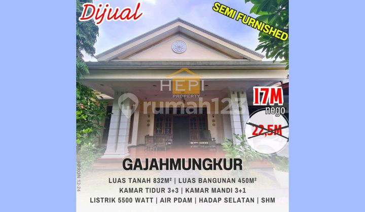 Turun Harga!!! Hunian Luas Dan Asri Di Gajahmungkur Kawasan Elite Semarang Atas  1