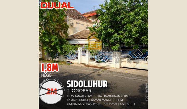 Rumah Luas 1½ Lantai Hook Daerah Tlogosari  1