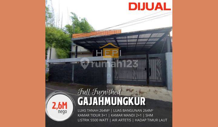 Rumah Cantik Full Furnished Di Gajahmungkur Semarang 1