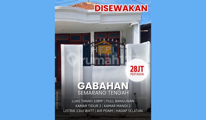 Disewakan Murah Rumah Renovasi Baru Tengah Kota Semarang 1