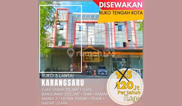 Disewakan Ruko 3 Lantai Lokasi Strategis Di Tengah Kota Semarang 1