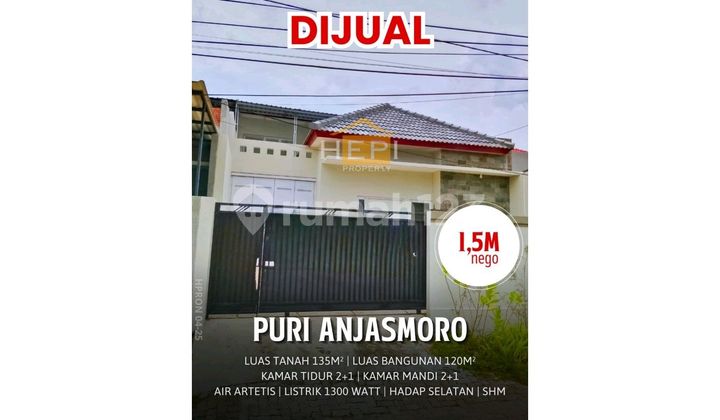 Dijual Rumah Baru Gress Istimewa Di Puri Anjasmoro 1