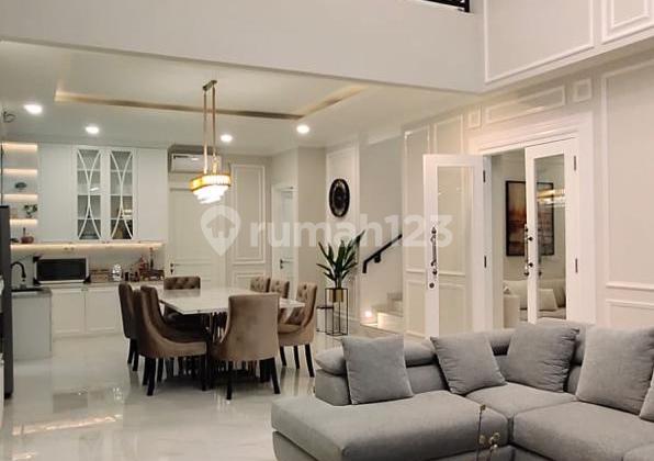 Corner House with Luxury Furnishings and Pool in Foresta, BSD City