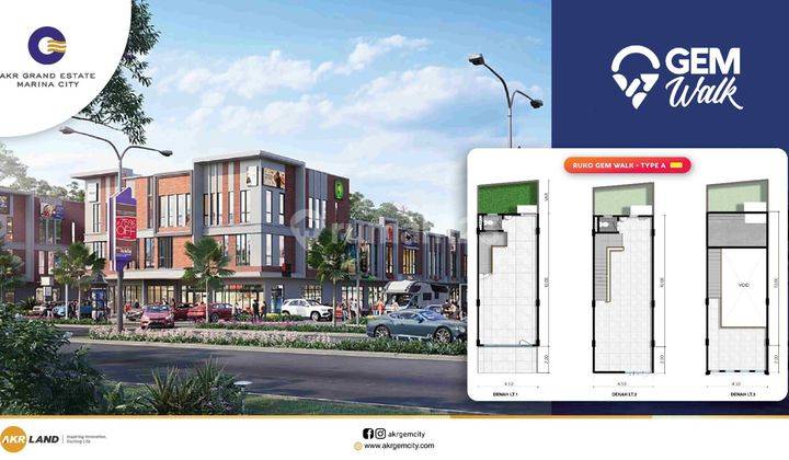 Ruko 3 Lantai Kekinian Instagramable di Akr Grand Estate Marina City Gresik 2