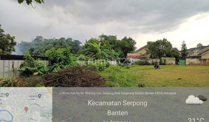 Di Jual Cepat Lahan Dekat Stasiun Serpong 3150m² Dng Hrg 3,5 Jt/M² Dekat Ke Bsd 2