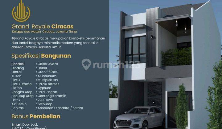 Di Jual Rumah Baru Shm Di Lokasi Strategis Dng Lingkungan Aman, Nyaman Dan Tenang Di Ciracas Jakarta Timur 2