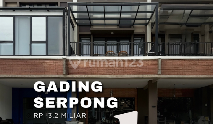 Ruko Melody Gading Serpong 5x16 3 Lantai Furnished Super Murah