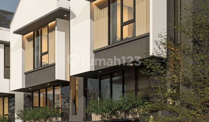 Rumah Desain Modern 3 Lantai Dala Komplek Setra Duta 2