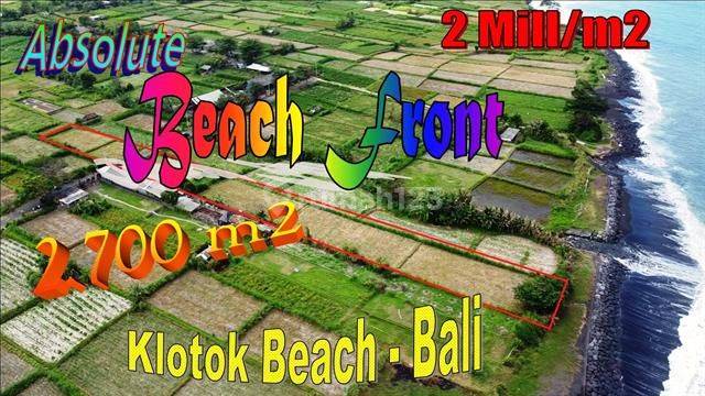 Langka, Murah 27 Are Tepi Pantai View Sawah Dan Gunung 1