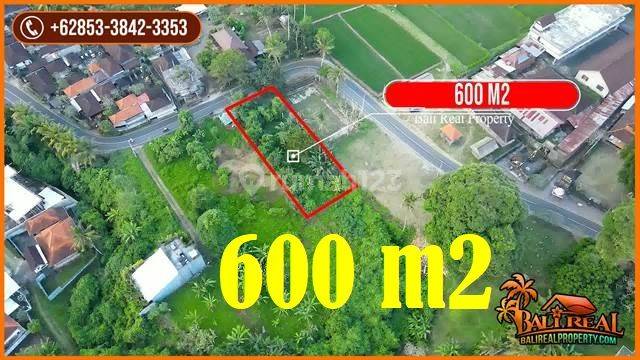 Pinggir Jalan Dengan View Kebun 600 M2 di Sukawati Ubud 1