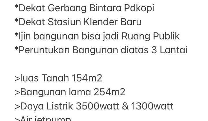 Dijual Rumah dan Kios 2 Lantai. 2