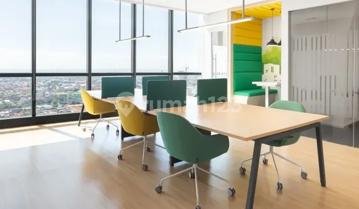 Ruang coworking di Regus Pakuwon Centre_Co-Working