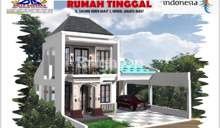 Rumah Baru 2 lantai, Bisa untuk usaha Cafe , Strategis, Tanjung Duren 1