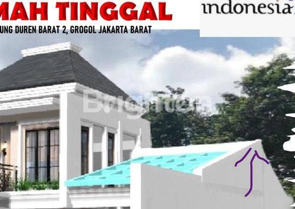 Rumah Baru 2 lantai, Bisa untuk usaha Cafe , Strategis, Tanjung Duren 2