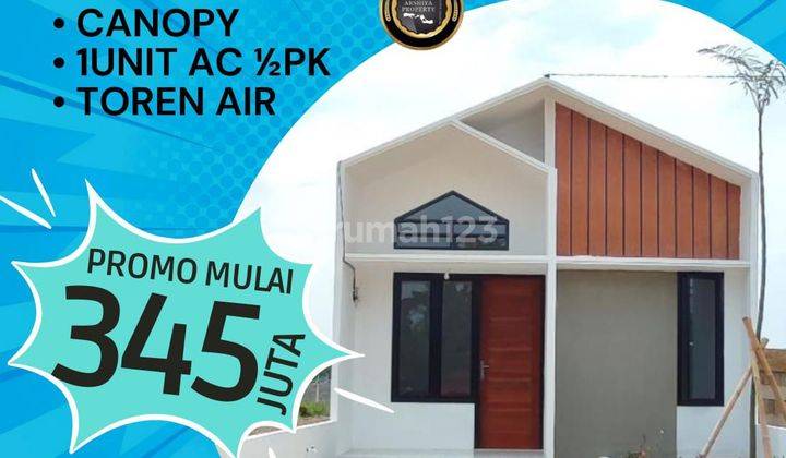 Rumah Baru 1 Lantai Cash Only, Dekat Stasiun Pondok Rajeg 1