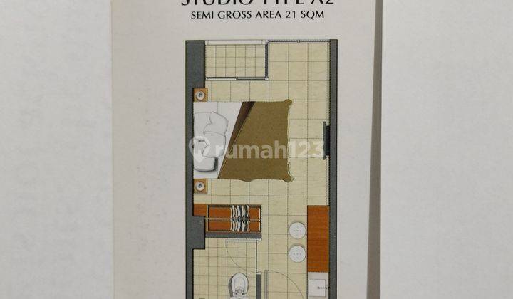 Apartemen Studio Lokasi Strategis Dekat Transjakarta & LRT Tifolia Pulomas 1