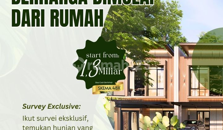 Rumah Mewah Pemandangan Bukit Hijau