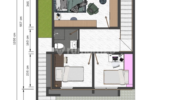 Rumah 3 Lantai Cocok Buat Villa di Sewakan20 Jt Perbulan