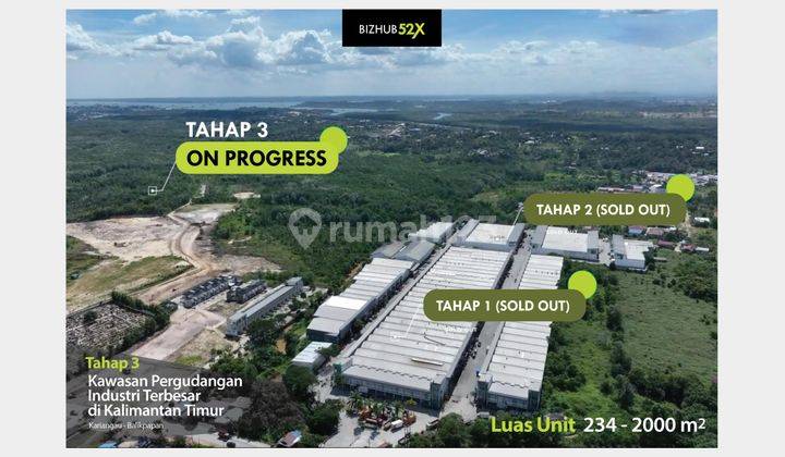 Gudang + Office 2 Lantai Bizhub52x Km5 Balikpapan One Gate System 1