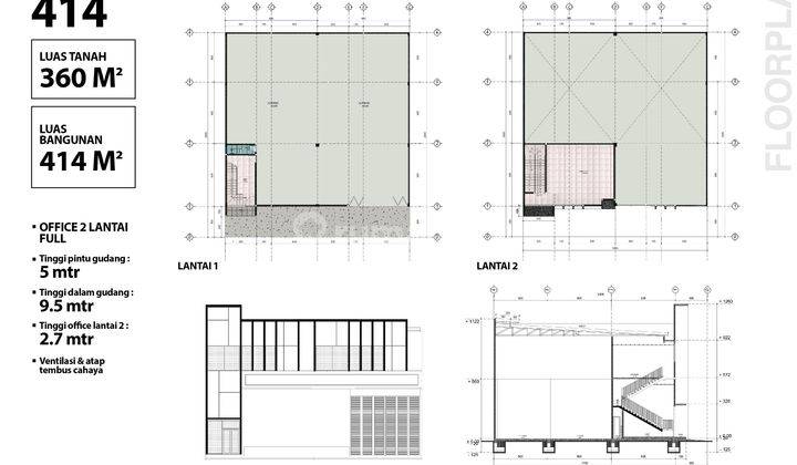 Tahap 3 Gudang + Office Ruko di Kariangau Km 5 Balikpapan 2