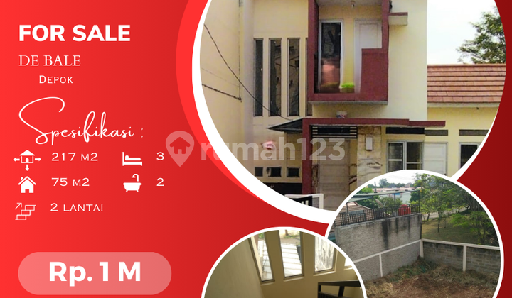Rumah Dijual di Depok Dalam Cluster De Bale Depok, Bagus Dan Siap Huni 2
