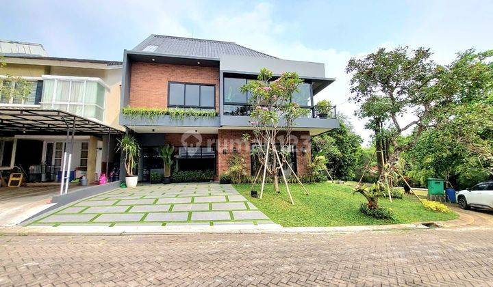 Rumah 2.5 Lantai Bagus Dengan Sisa Tanah Fasum Di Bsd Full Furnished  1