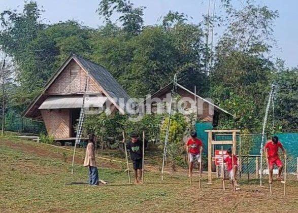 Villa aktif untuk pernikahan, acara keluarga dan outbond perusahaan dengan view asri dan akses sungai bersih 2