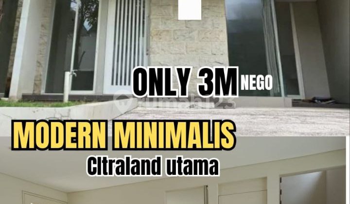 New Gress Tpr Citraland Utama Siap Huni Hadap Selatan