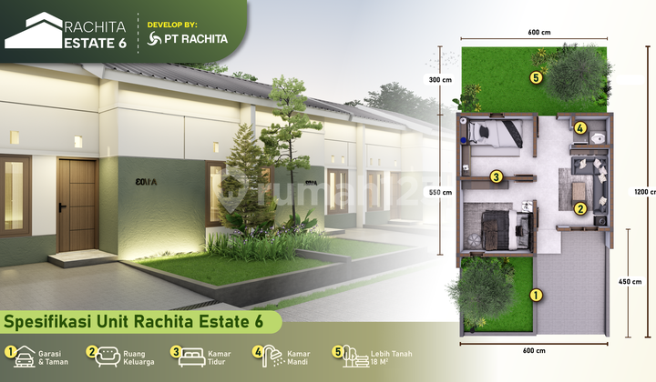 Rumah Subsidi di Makassar, Rachita Estate 6 di Moncongloe, Maros 2