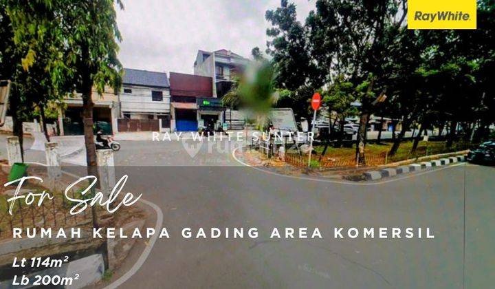 Turun Harga, Rumah Ruko Komersil, Kelapa Gading, Jalan Suluang.  2