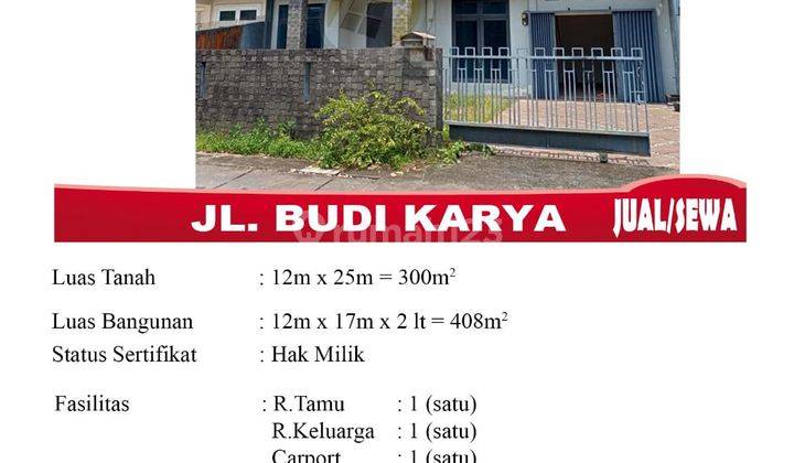 Rumah Sewa 2 lantai Jalan Budi Karya Pontianak 2