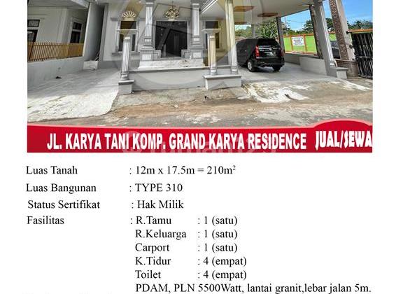 Rumah Sewa Mewah Jl Karya Tani Pontianak 2