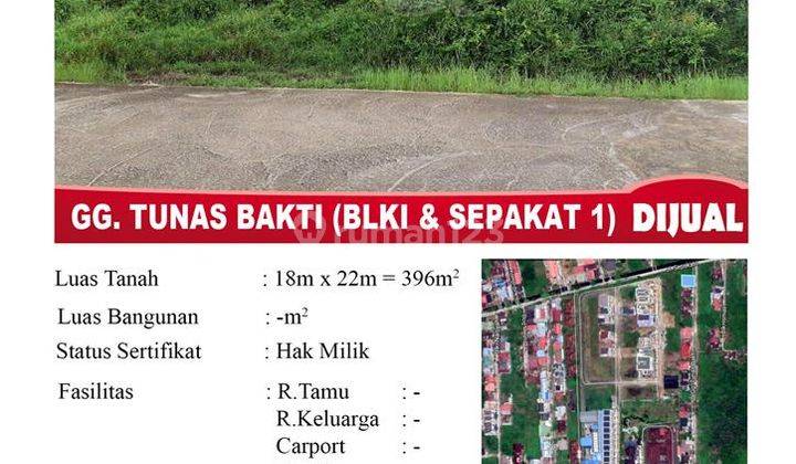 Tanah Blki Komplek Tunas Bhakti Pontianak 1