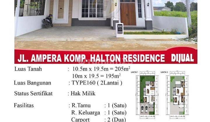 Rumah Cluster Halton Residence Type 90,100,160 1
