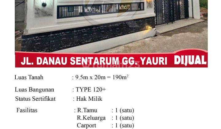 Rumah Baru Siap Huni Dansen Youri  Type 120+ Pontianak 1