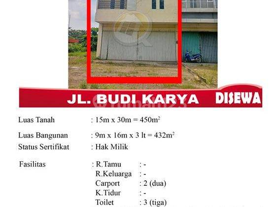 Ruko Sewa 3 Lantai Budi Karya Pontianak Cocok Untuk Kantor Dan Gudang 1