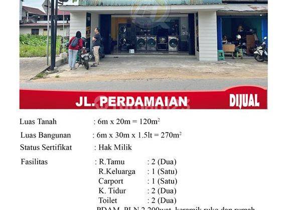 Ruko Tepi Jalan Perdamaian Pontianak siap pakai 1