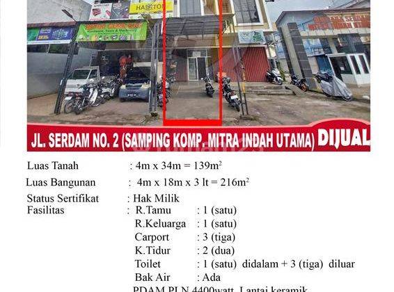 Ruko Siap Pakai Jalan Serdam Pontianak 1