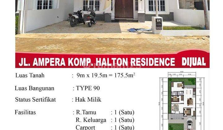 Rumah Cluster Halton Residence Type 90,100,160 2