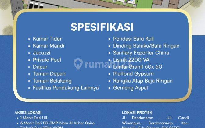 Vila Dengan Fasilitas Lengkap Di Tengah Kota Belakang Kampus Uii Jogja  2