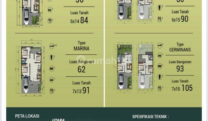 Rumah Surabaya Timur *Wisata Semanggi*  Start Harga 1M 2