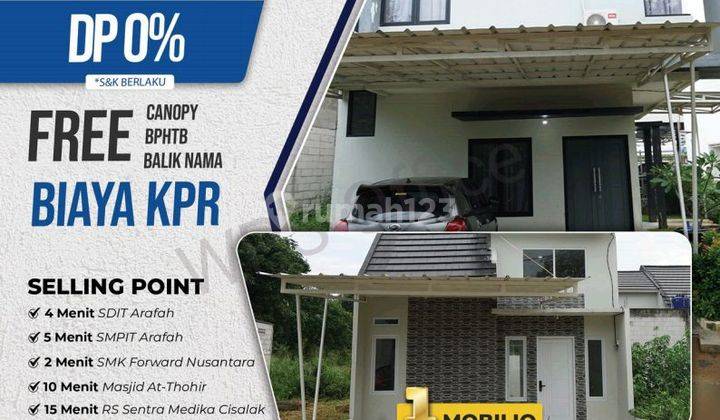 Rumah 1 Lantai Dekat Gerbang Toll Cimanggis Hanya Booking 5 Juta 2