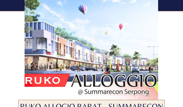 Di Jual Ruko Allogio Barat - Summarecon Gading Serpong - Tangerang. Di Jual Ruko Allogio Barat - Summarecon Gading Serpong - Tangerang.