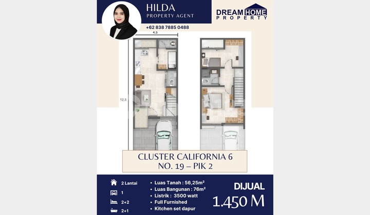 DIJUAL Cluster California - PIK 2 2