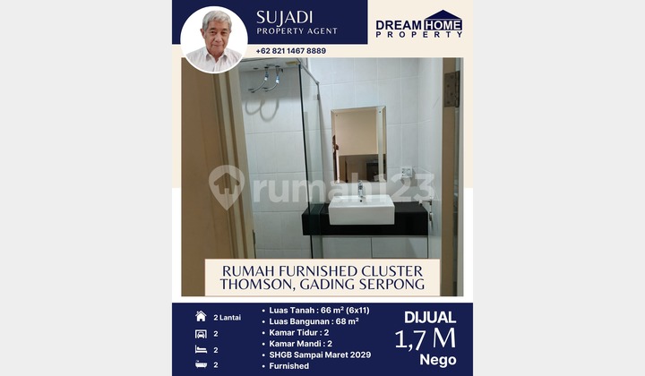 Cheap Furnished House for Sale in Thomson Cluster, Gading Serpong 2