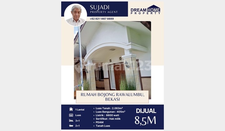 Rumah & Kebun Bojong Rawalumbu, Bekasi 1