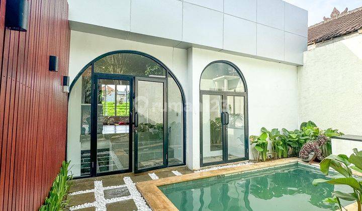 Modern 2BR Villa With Stunning Rice Field View Canggu Padonan 1