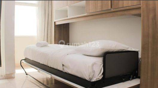 kamar tidur apartemen studio the springlake summarecon